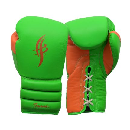 FaamSI Green & Orange Boxing Competition Gloves