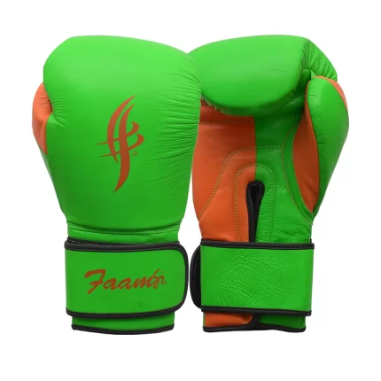 Green Orange Boxing Gloves
