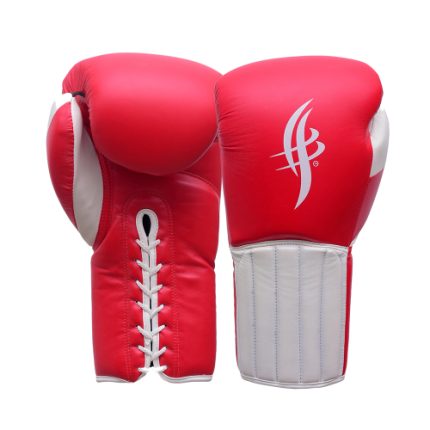 Red Lace-Up Boxing Gloves