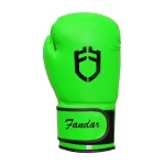 Fandar Yellow Boxing Sparring Gloves – Front View Displaying Bold Design