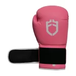 Adjustable Velcro Strap on Fandar Pink Sparring Gloves for Wrist Support