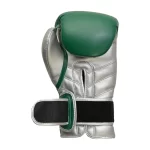Adjustable Velcro Strap on Fandar Green Silver Boxing Gloves for Secure Fit