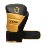 Fandar Professional Leather Boxing Gloves - Front View with Velcro Closure