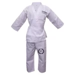 Fandar White Karate Suit made from premium cotton blend for comfort, durability, and performance
