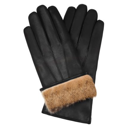 Black Leather Gloves