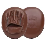 Fandar Brown Leather Focus Pads for precise and durable boxing training.