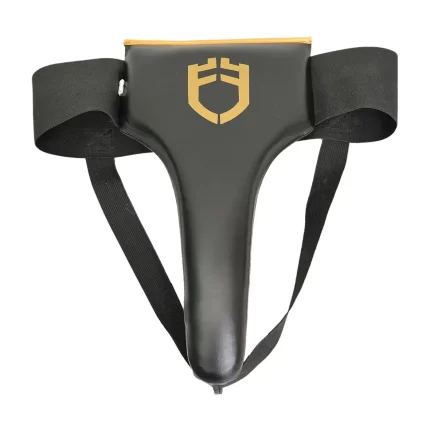 Fandar Black Groin Guards with a sleek design and ergonomic fit