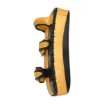 Curved shape of Fandar Black Gold Muay Thai Kick Pads designed for precision and impact absorption