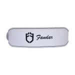 Fandar Premium White Gym Belt showcasing its 3-layer construction