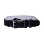 Splite Leather Gym Belt Black 4-inch with 3-layer design