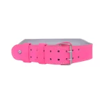 Fandar Pink Gym Belt – Front View with Amara Leather Construction