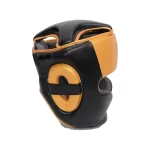 Cross-section showing high-density foam and multi-layer padding in Fandar Black Gold Boxing Head Guards