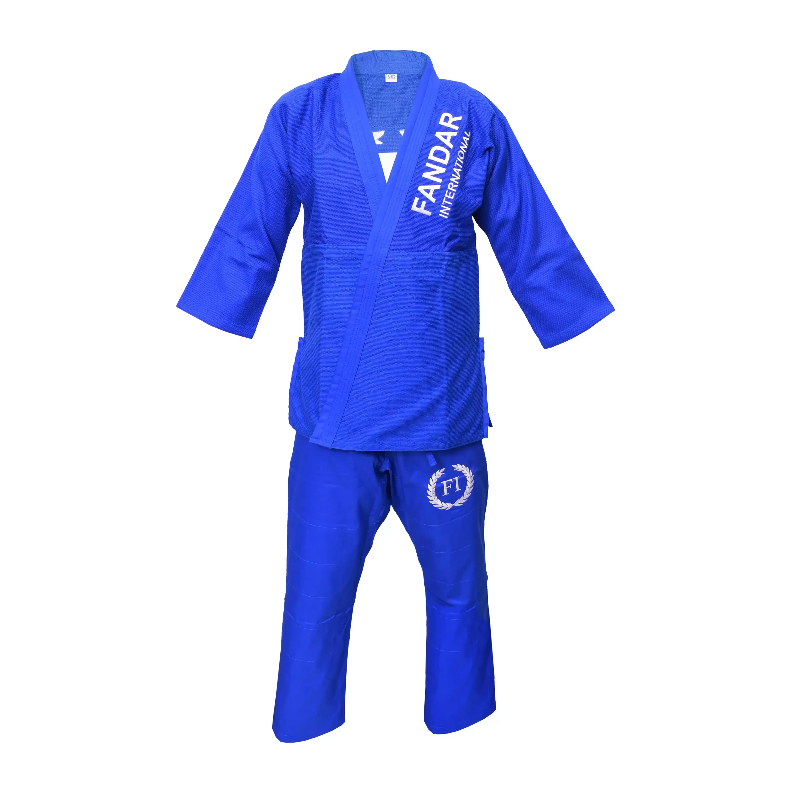 DSC_9450 copy Fandar Blue Judo Suit made with pearl weave 100% cotton for strength and comfort