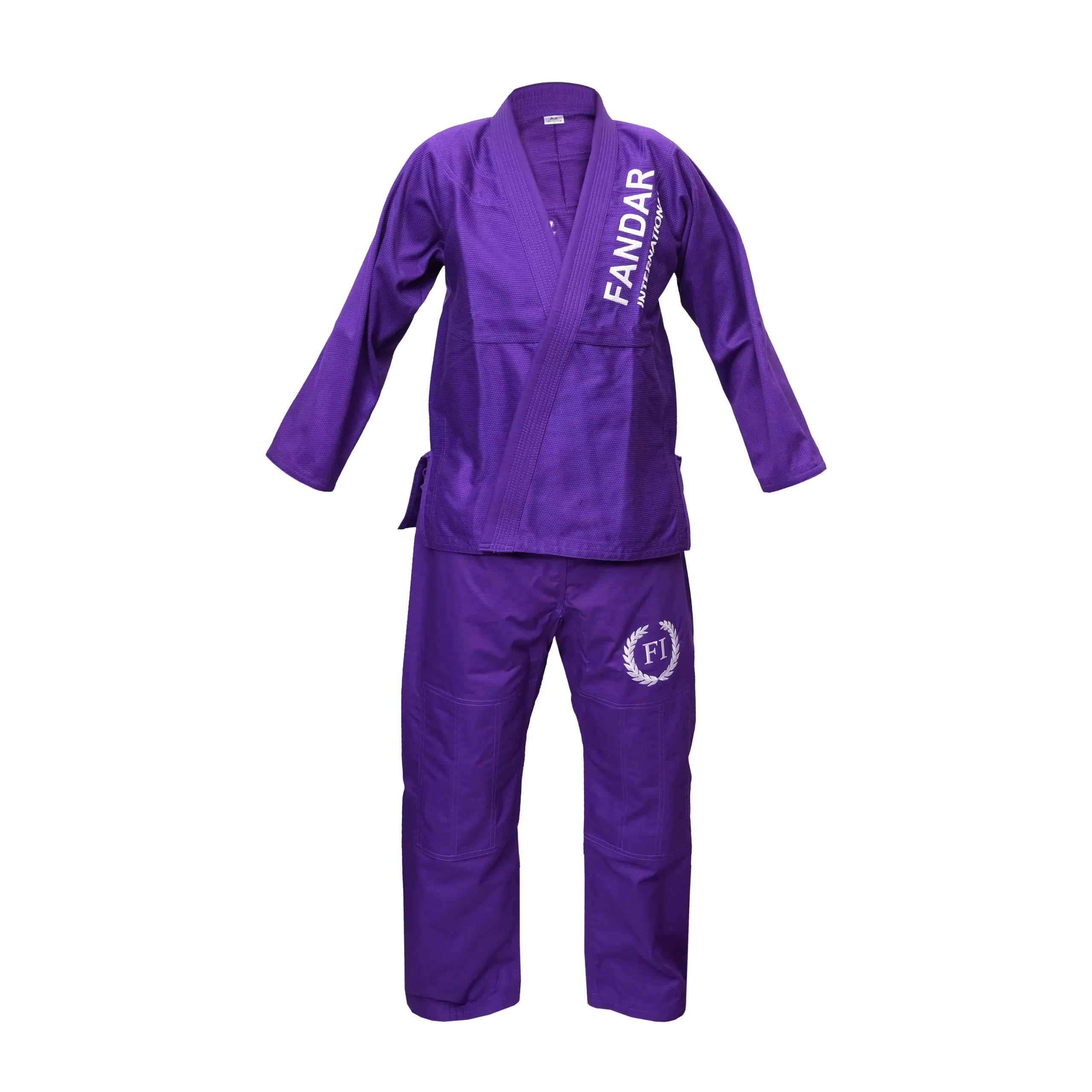 DSC_9459 copy Fandar Purple Jiu-Jitsu Suit with 100% cotton pearl weave fabric