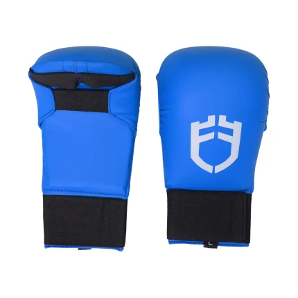Fandar Blue Karate Mitts designed for maximum hand protection during martial arts training