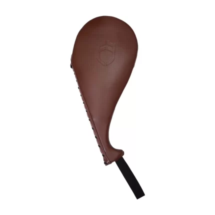 Fandar Brown Leather Boxing Training Punching Paddles for precision training