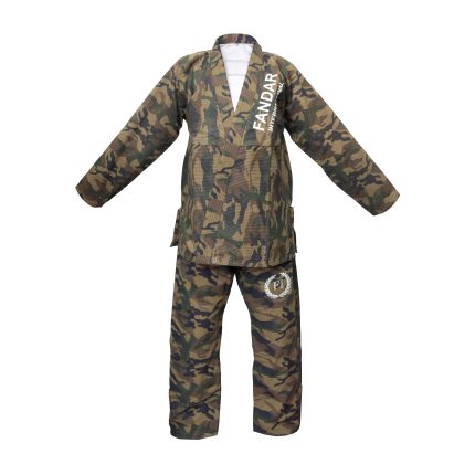 Fandar Camouflage Jiu-Jitsu Suit with durable pearl weave fabric