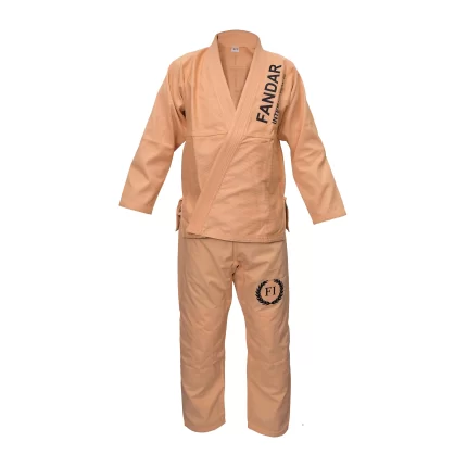 Fandar Peach Jiu-Jitsu Suit with durable pearl weave fabric