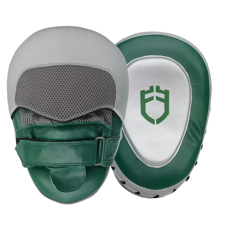 Fandar Green Silver Focus Pads for accurate and durable combat sports training