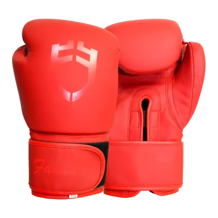 Fandar Red PU Leather Boxing Gloves