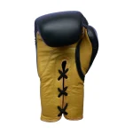 Fandar Gold & Black Lace-Up Gloves