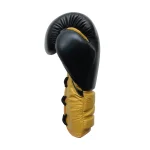 Fandar Gold & Black Lace-Up Gloves