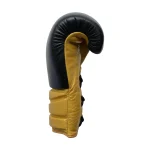Fandar Gold & Black Lace-Up Gloves