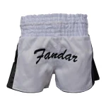 White Black Muay Thai Shorts