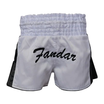White Black Muay Thai Shorts