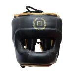 Black Gold Leather Headguard