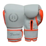 White Orange Boxing Gloves