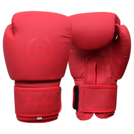 Red Matte Boxing Bag Gloves