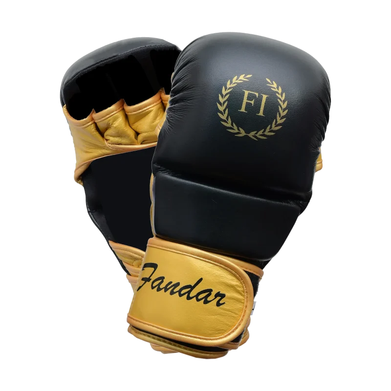 Black & Gold MMA Gloves