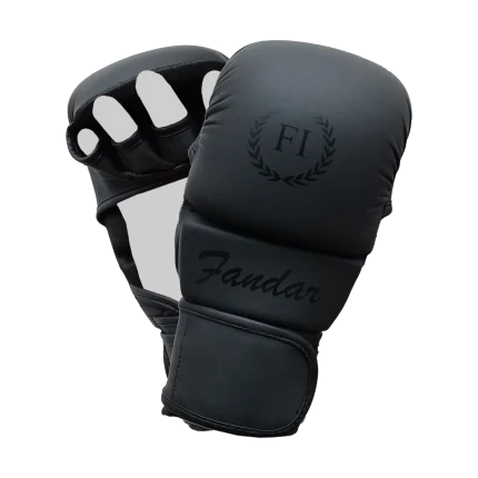 Black MMA Grappling Gloves