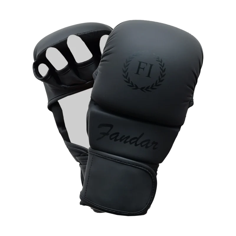 Black MMA Grappling Gloves