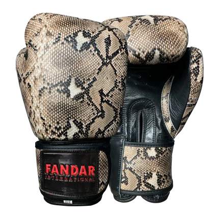 snake pattern boxing gloves