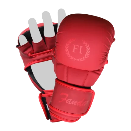 Red Matte MMA Grappling Gloves