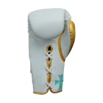 White Gold Boxing Gloves