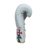 White Gold Boxing Gloves
